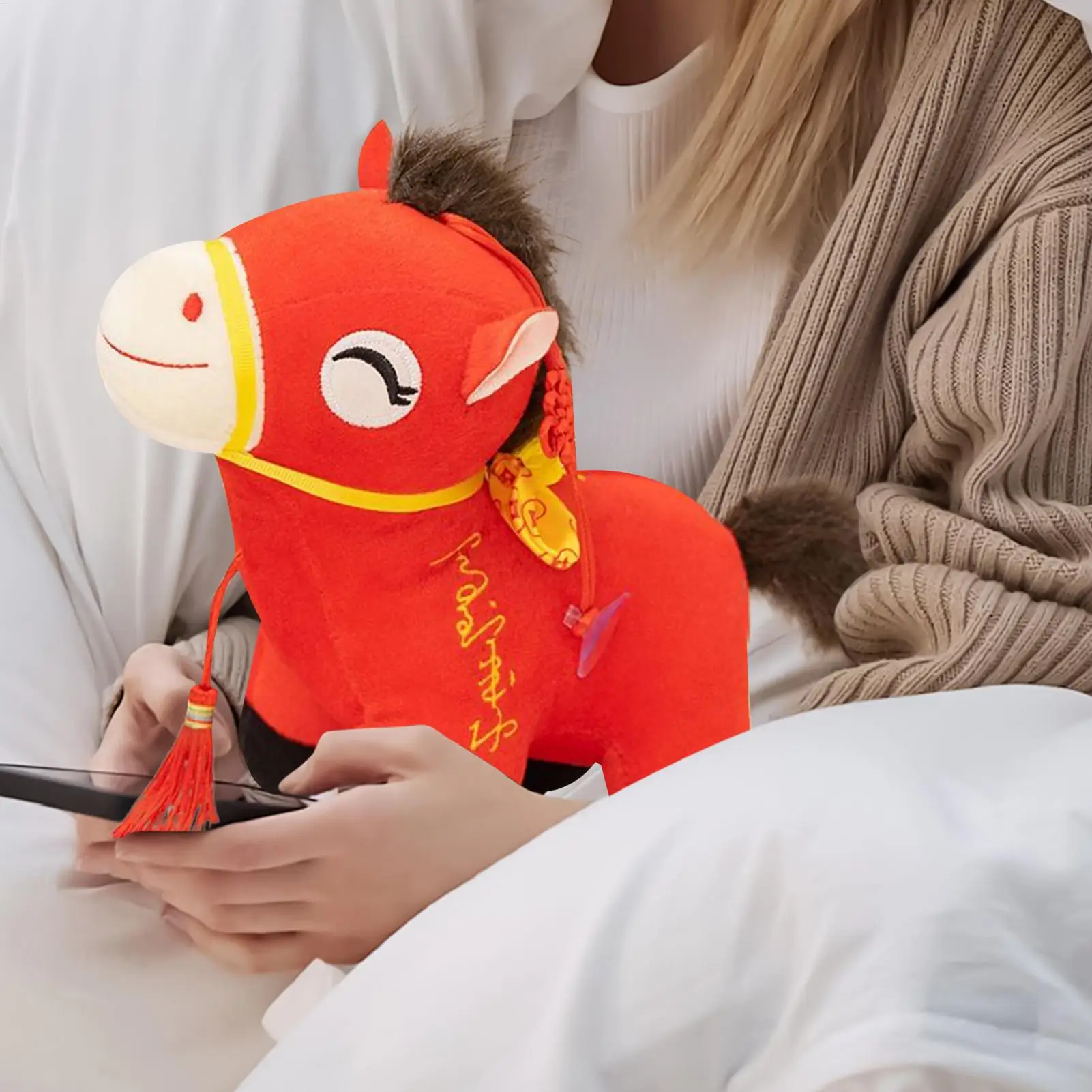Stuffed Horse Plush Toy Mascot Collection Horse Stuffed 9.8Inch Toy Soft For Travel Souvenir Decor For Room Accessory For Girl