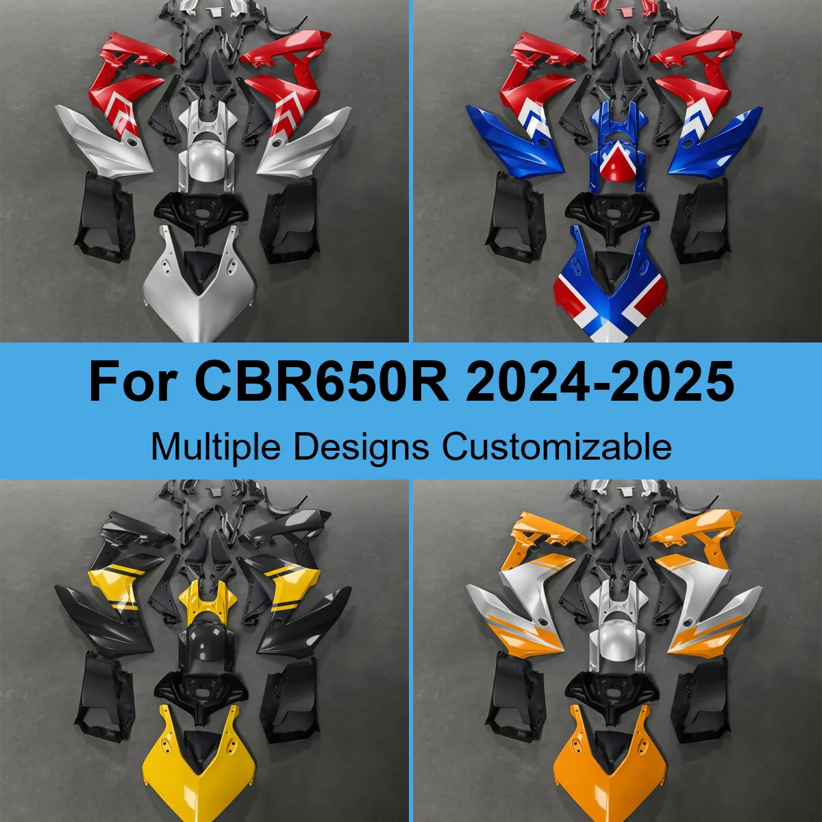 Body Work Panels Fairing Set for CBR650R 2024-2025 RH03 650cc Injection Molded Full Panels Cowling Covers Spares Sets