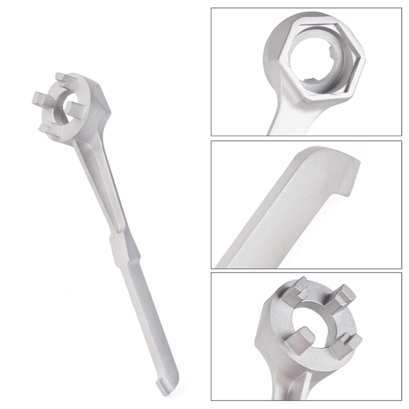 Bung Wrench, Barrels Wrench Drum Opener Tool Aluminum Gallon Drum Wrench for 10 15 20 30 50 55 Gallon Drum AOS