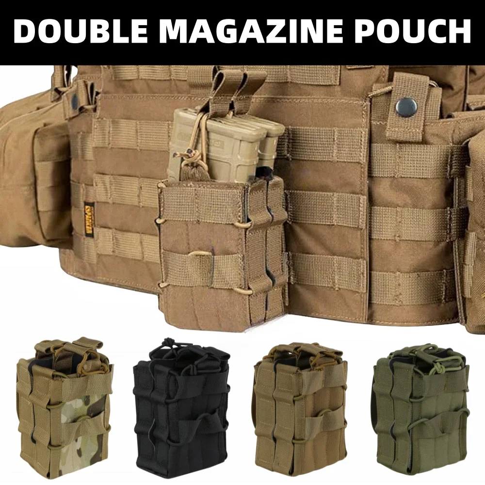 

Molle Single Double Magazine Pouch for M4 M14 M16 AR15 G36 Magazine Hunting Outdoor Tool Belt Magazine Holder