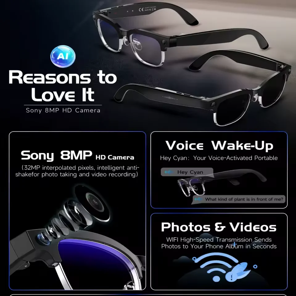 แว่นตาอัจฉริยะ AI รุ่นใหม่ล่าส - Smart Glasses Lens บทวิจารณ์และราคา