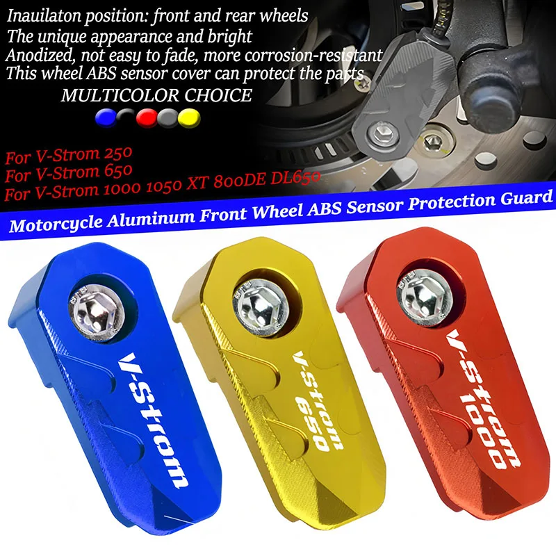 New high quality Fit For V-Strom 250 650 1000 1050 XT V Strom VStrom 800DE DL650 Motorcycle Wheel ABS Sensor Protection