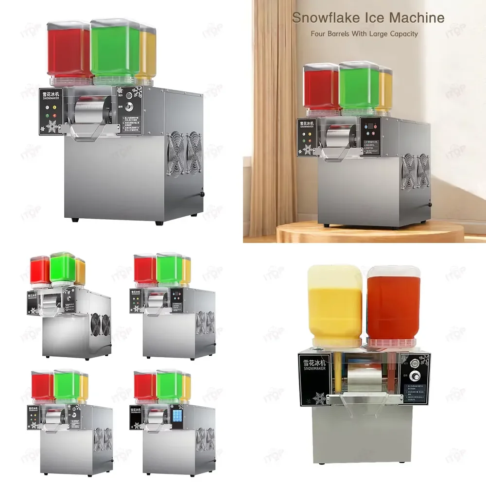 120kg/24h Multiple Flavors Snow Ice Machine Commercial Snowflake Ice Maker Machine