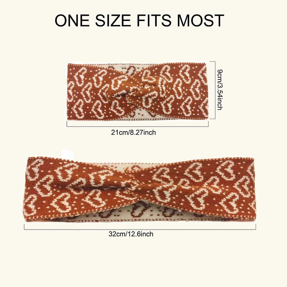 Autumn and winter keepwarm Knitted Twist Headband  Workout Running Sport Elastic Hair Bands for Women\'s Turban Hair Wrap