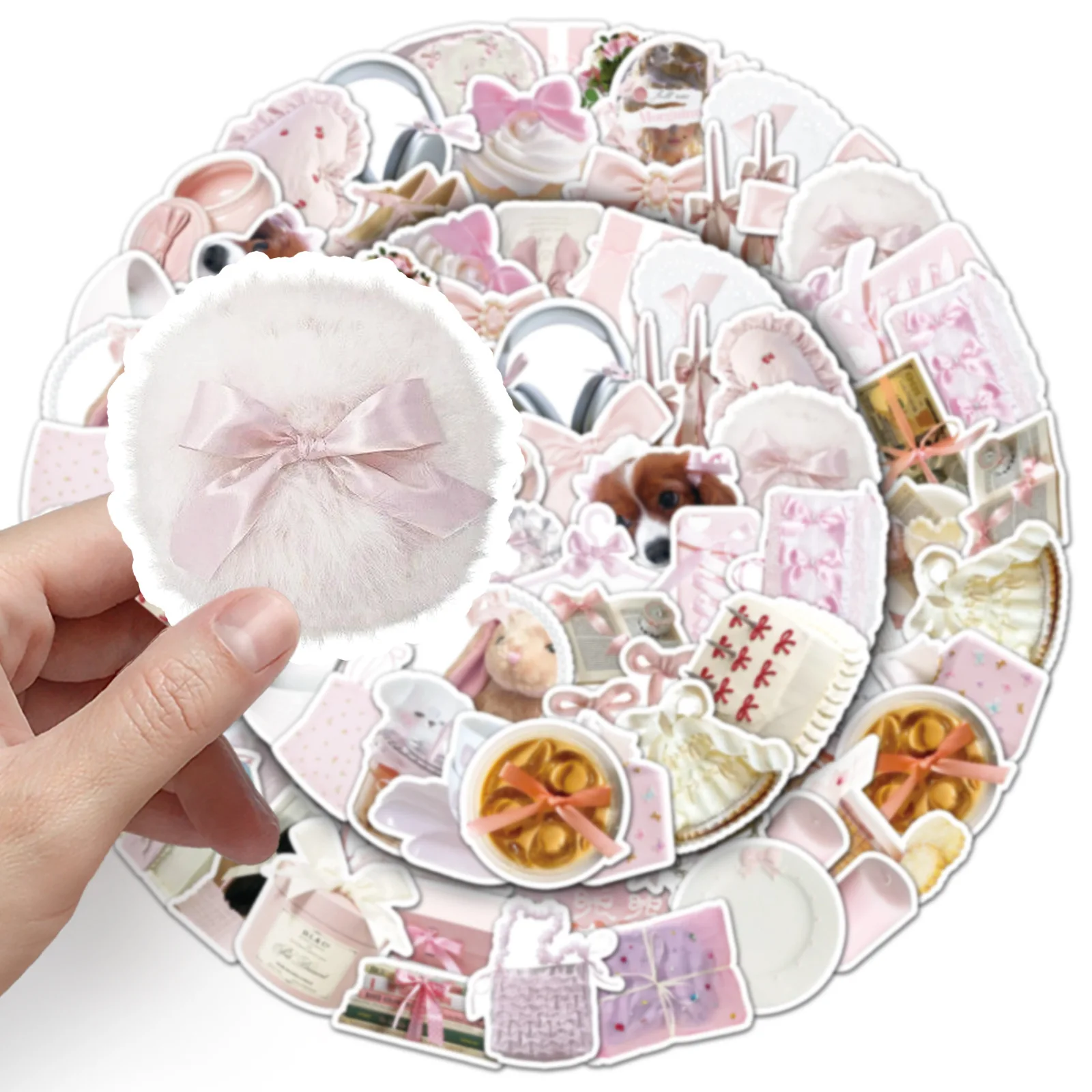 50PCS Pink INS Style Stickers Waterproof Girl Thing Graffiti Decoration DIY Guitar Phone Laptop Bike Water Cup Toys Refrigerator