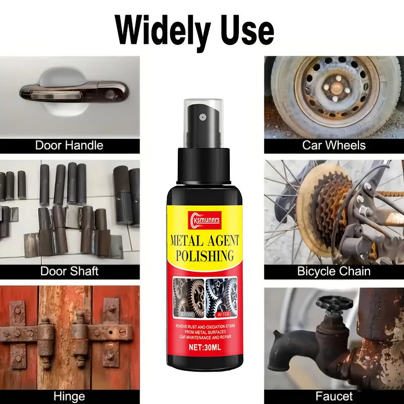 Heavy-Duty Rust Remover - Tile Rust Remover, Metal Polish, Particle Removal, Toilet Rust Remover, Kitchenware Refurbishment, App