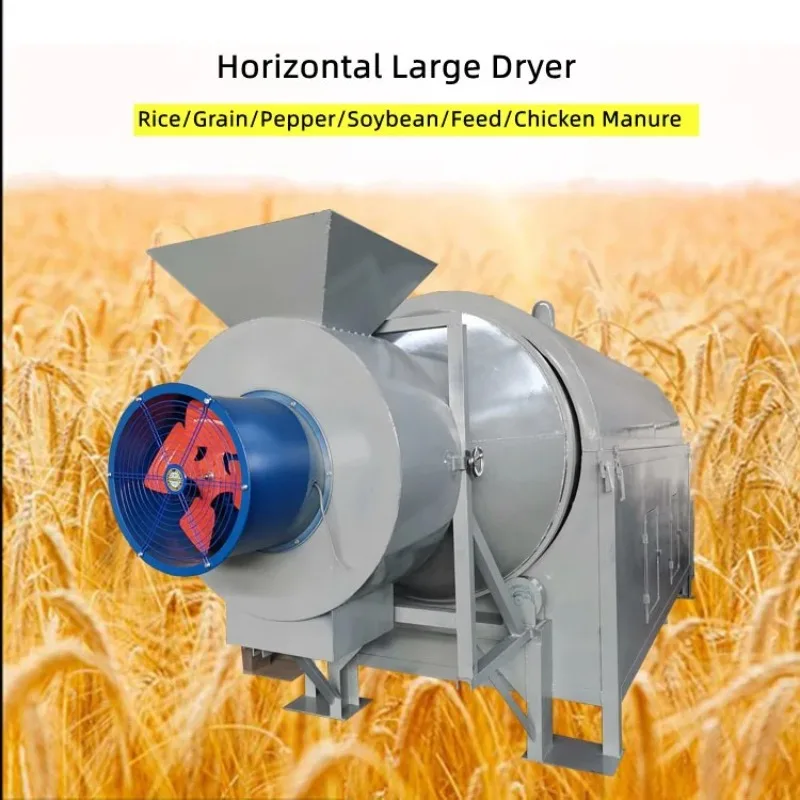 Rice Grain Dryer Small Drier Wood Fertilizer Mud Rotary Drum Dryer