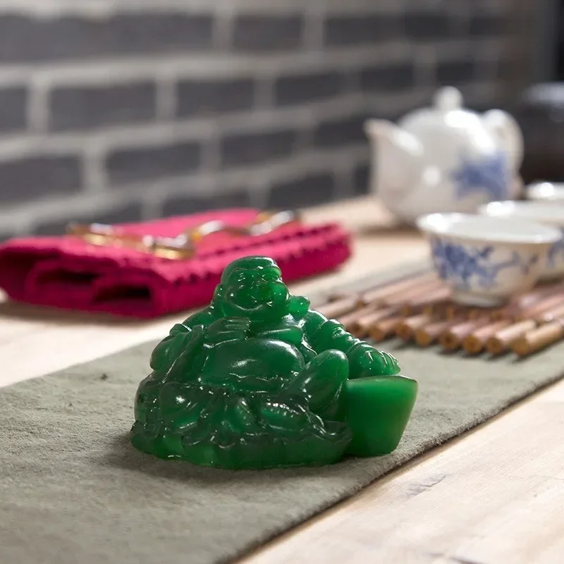 1pcs Change Color Tea Pet Buddha Statue Fengshui Figurine Craft Ornament Home Decor