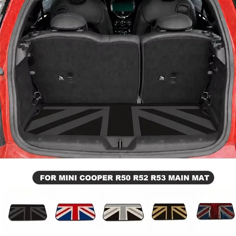 For MINI Cooper R50 R52 R53 Car Rear Trunk Liner Cargo Main Mat Liner Carpet Hardtop Anti-Slip Protector Pad interior Mat