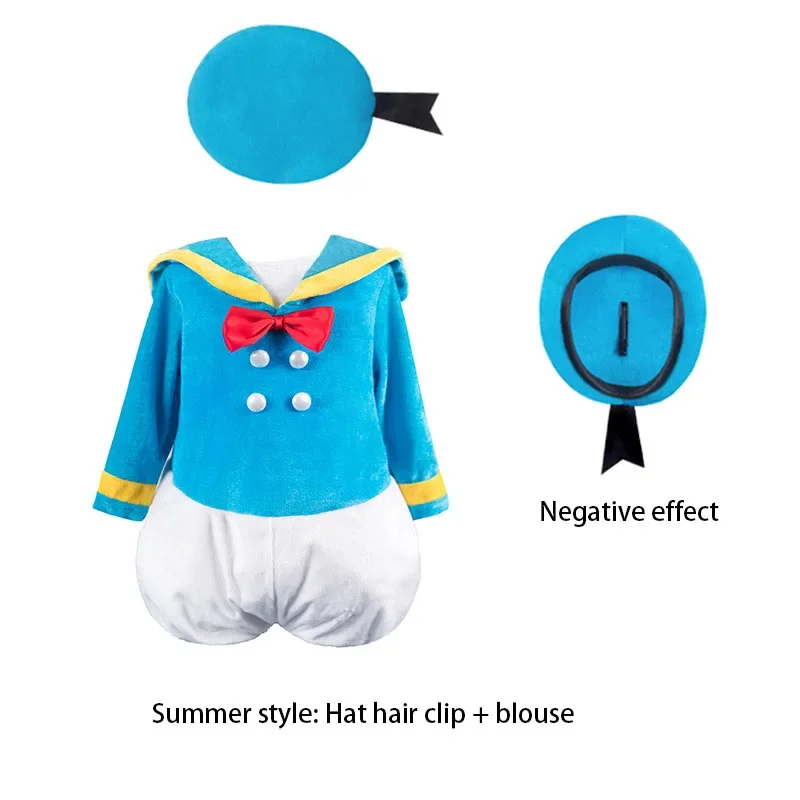 Donald Duck Cosplay Costumes para Crianças, Anime, Margarida, Natal, Meninos, Meninas, Aniversário, Carnaval, Party Outfits