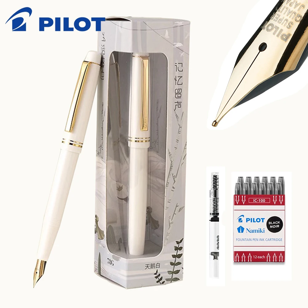 

Новая японская перьевая ручка PILOT 78G + ограниченная серия для студентов и взрослых для письма, фирменный подарок F/M, титановая ручка, офисные аксессуары