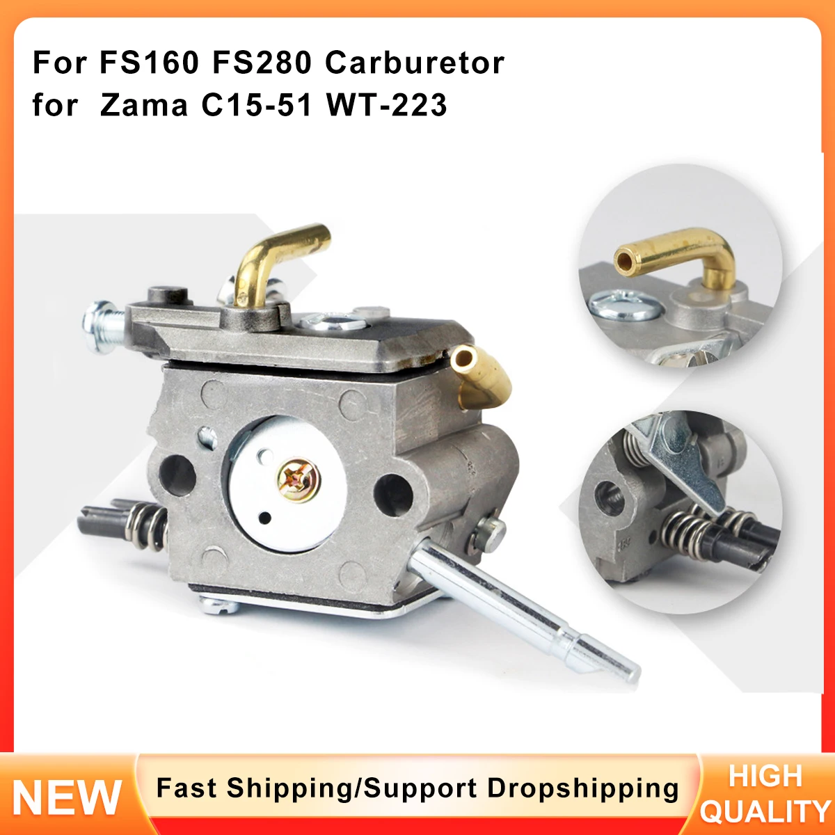 

Carburetor for Stihl FS160 FS280 Grass Trimmer, Replaces Zama C1Q-51 WT-223