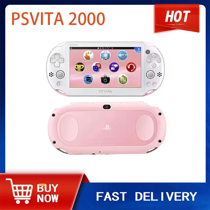 Refurbished PSVITA 2000 Handheld Game Console PSVita 2000 Unlocked PKGj Store and Adrenaline PSVita Slim 5 Inch OLED Touch Scree