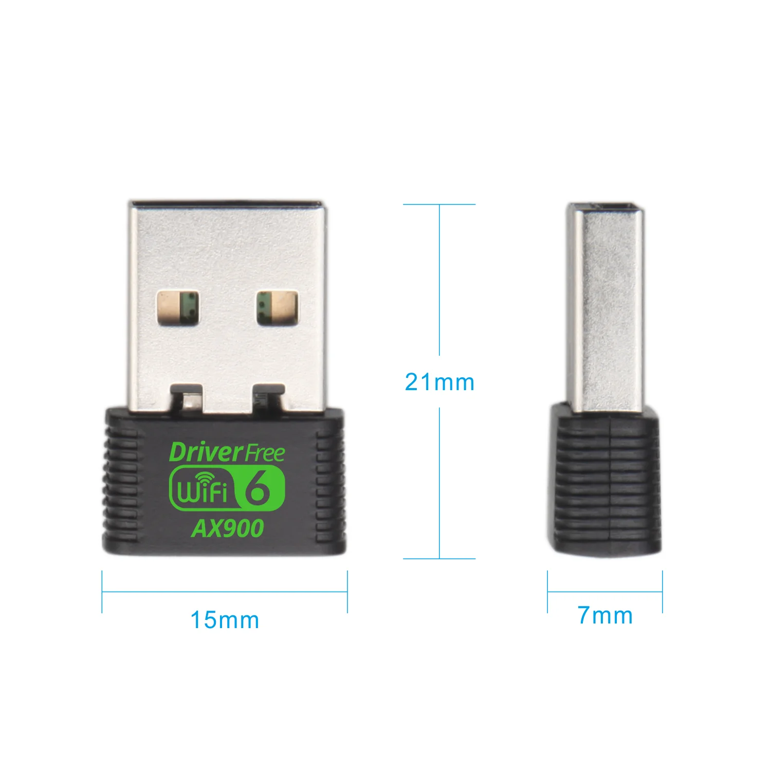 USB-адаптер Wi-Fi 6, двухдиапазонный адаптер AX900, 2,4 ГГц/5 ГГц для настольных ноутбуков, Windows 10/11