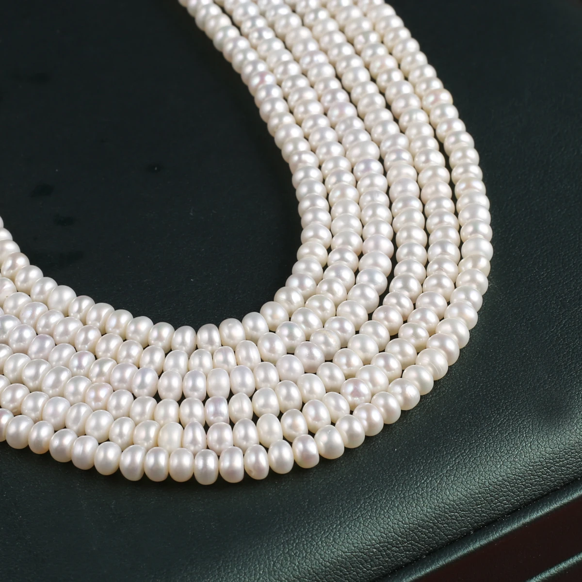 AAA White 4-5mm Beads Fashions Natural Freshwater Pearls Loose Spacer Beads for Jewelry Making DIY Necklace Bracelet Accessories