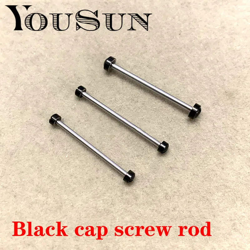 Watch Screw Rod Black Connection Shaft Threaded Rod Watch Stick Bolt IP Gun Color 1.5/1.3/1.2 Screws