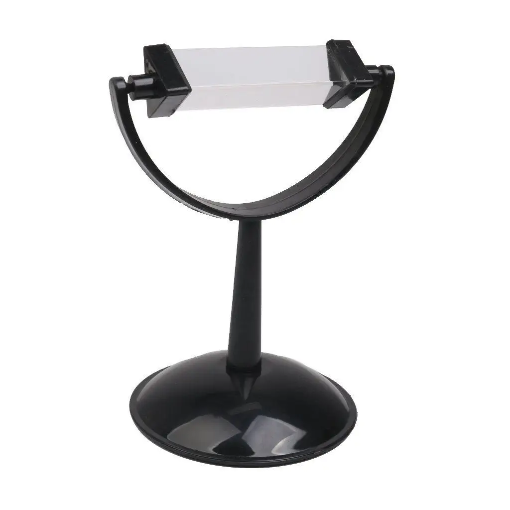 Optical Glass Black Triple Prism with Removable Glass and Adjustable Plastic Stand Teaching Educational Tool for Physics Science
