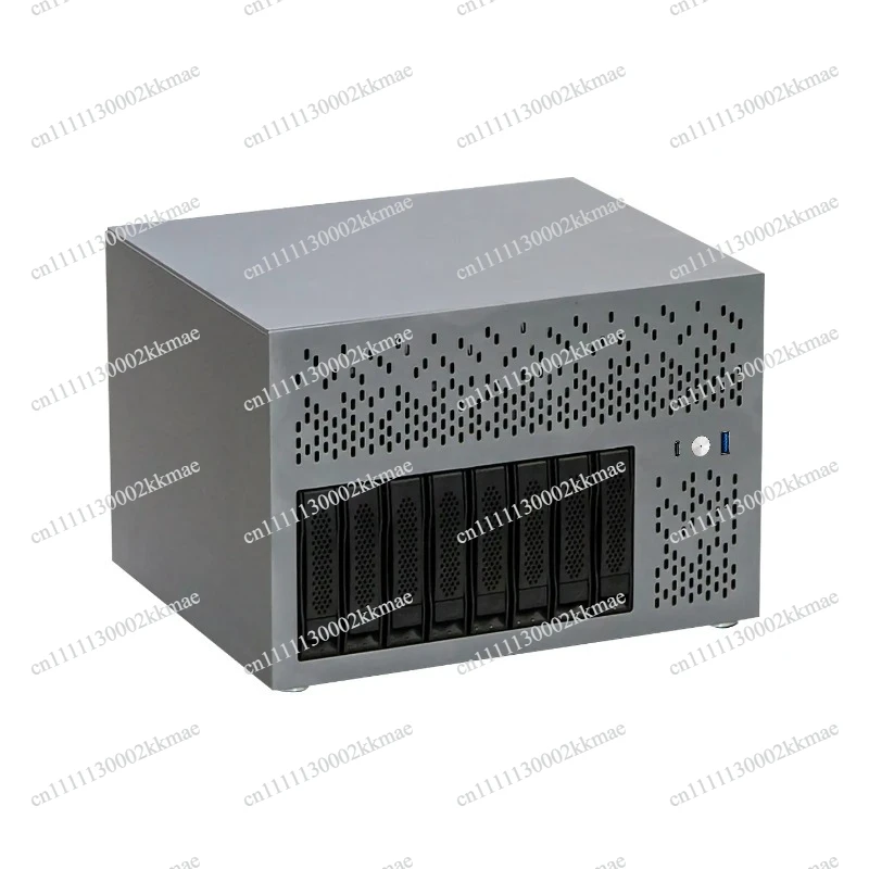 NAS chassis 8 hard drive slots 3mm aluminum plate ATX motherboard home storage server