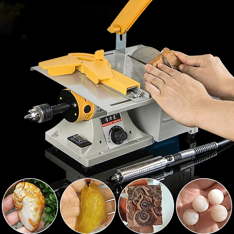 MT-2 Multifunction Table Saw Stone Polisher Jade wood Engraving Grinding machine Table Saws Jade Cutting carving machine