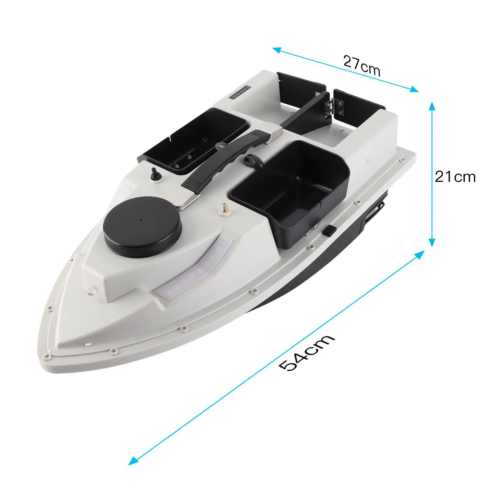 D19GPS RC قارب الطعم 500 متر لاسلكي للتحكم عن بعد قارب طعم صيد الصيد المغذية قارب السفينة مع 4 حاويات الطعم 2 كجم تحميل