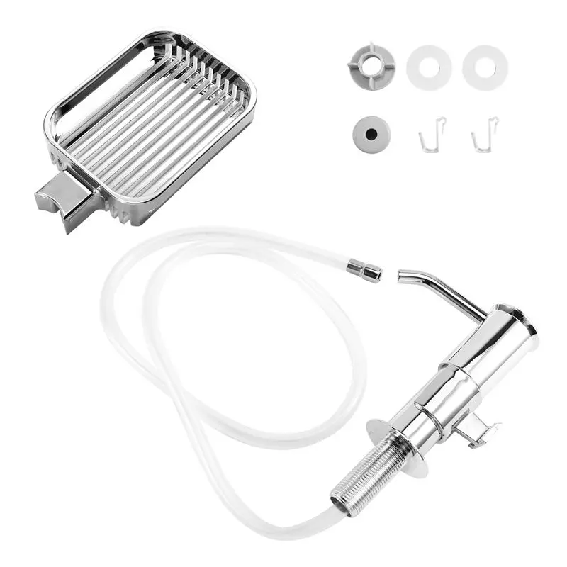 [NEW!A47U】 Soap Dispenser For Kitchen Sink With Built-In Pump, Sponge Holder& Extension Tube Kit For Under Counter Installation