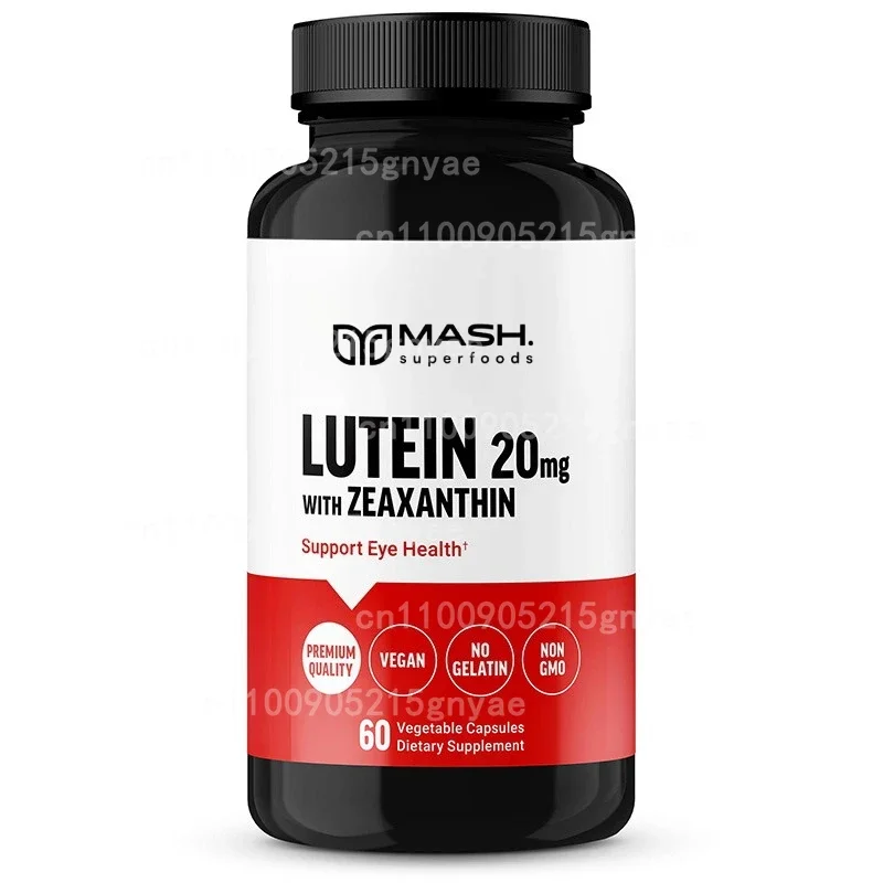 

Lutein 20mg with Zeaxanthin – Vitamin C, E & Blueberry – Supports Eye Health – 60 Capsules