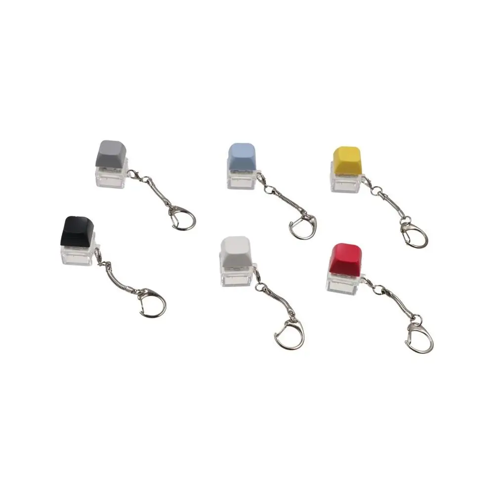 Click Button Fingertip Button Keychain ABS Keyboard Switche Mechanical Switch Keychain Funny Trinket Keyboard Key Cap Pendant