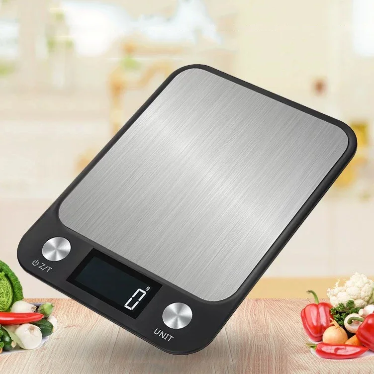 

5/10/15kg Electronic Digital Food Scale Stainless Steel Coffee Balance Smart Weight Scales Kitchen Food Scale For Cooking Baking