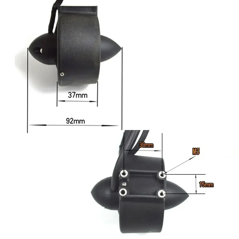 Propulsor subaquático 16v 300w motor sem escova 40a esc para rc isca rebocador barco ninho navio submarin rov robô