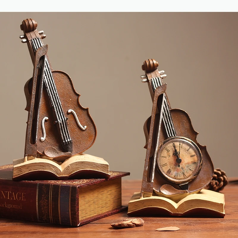 Violin Ornaments Musical Instrument Sculpture VIOLIN Decorative Figurines Home Decoration Accessories