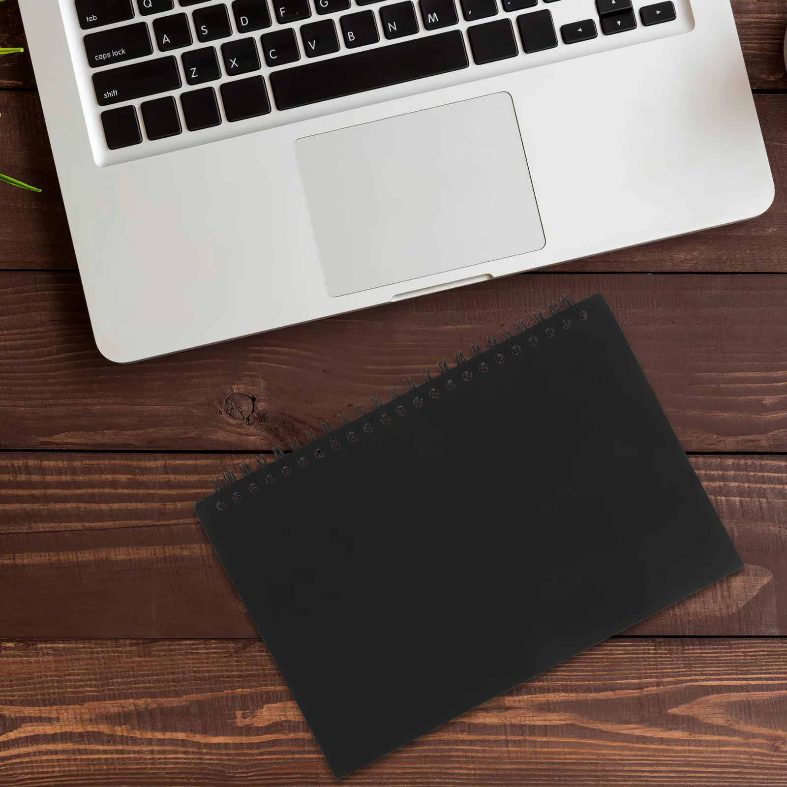 

Spiral Bound Kraft Paper Notebook for Students Drawing Writing Sketchbook Black Cover Journal Planner Diary