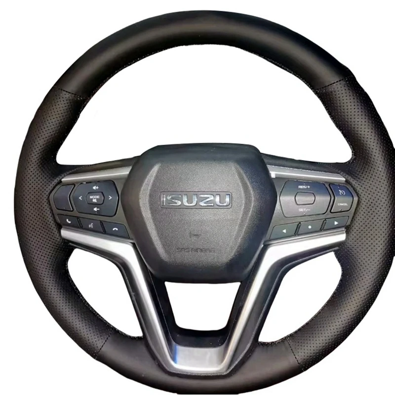 Pokrowiec na kierownicę samochodową do Isuzu D-MAX 2021 2022 Ręcznie szyta skóra z mikrofibry Oryginalny…
