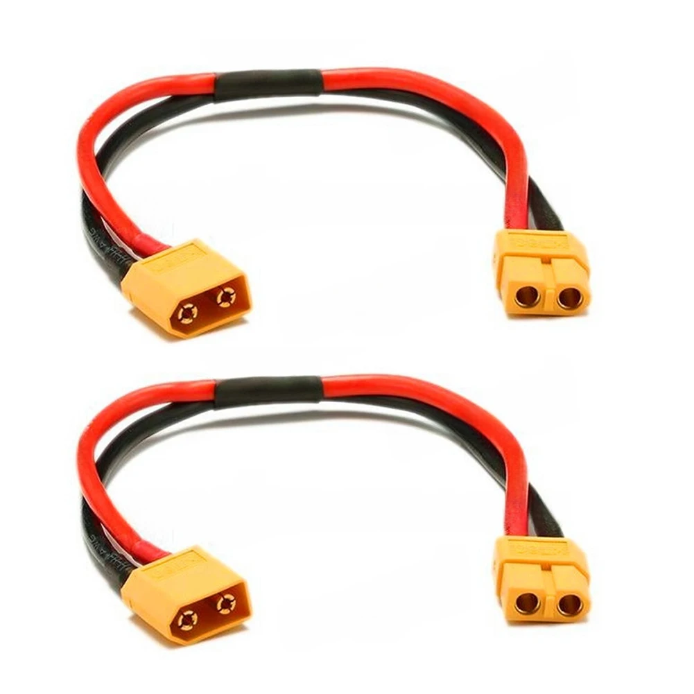 

Для XT60 удлинитель «папа-мама» для свинца — 30 см 14AWG, совместимый с радиоуправляемыми зарядными устройствами, аккумуляторами, контроллерами ESC, двигателями