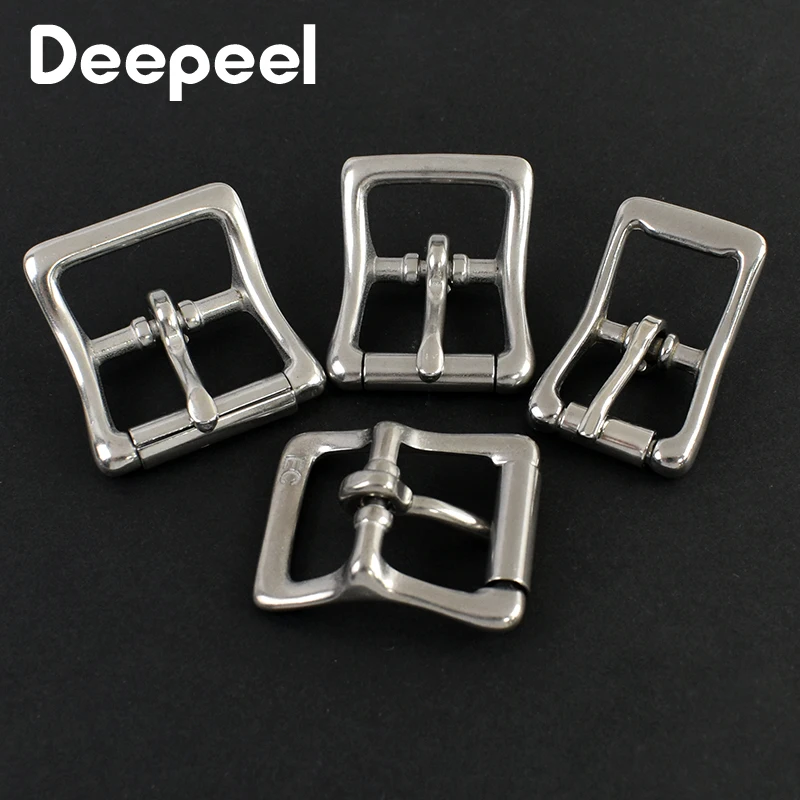 

5Pcs 16/20/25mm Belt Buckles Stainless Steel Pin Buckle Men's Jeans Waistband Belts Adjust Hook DIY Leather Crafts Accessories