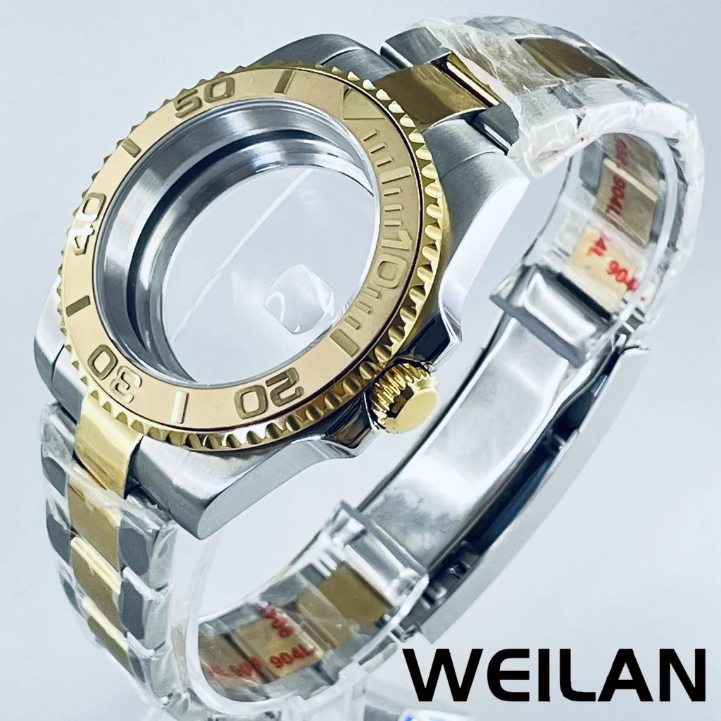 40MM NH34 NH35 NH36 NH38 NH39 NH70 ETA2824 PT5000 Movement SilverGold Watch GMT SUB Case Ceramic Bezel Sapphire image 3