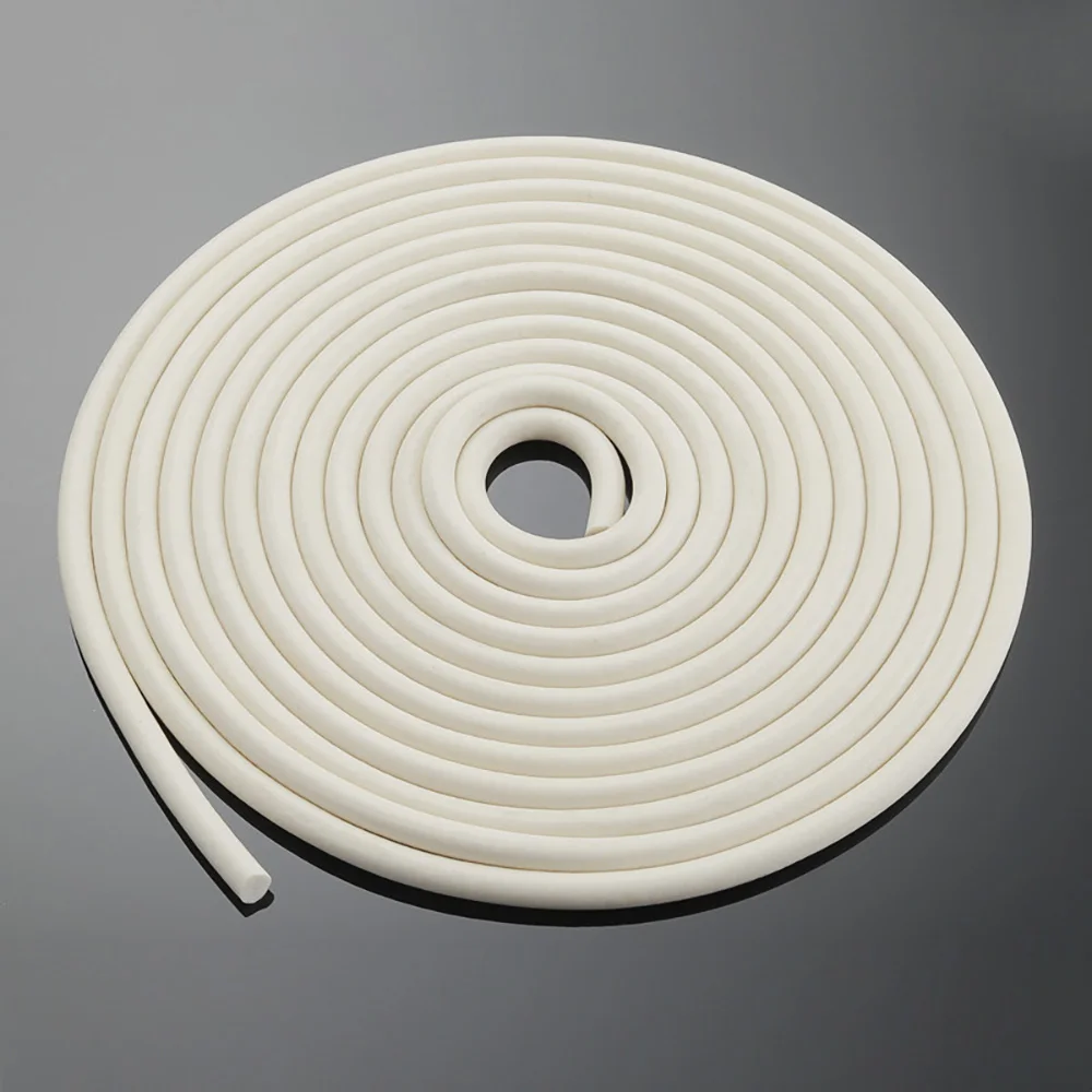 1PCS Silicone Rubber Sponge Strip White Silicone Foamed Seal Strip Round Foaming Cord Dia.1/1.2/1.5/1.8/2/2.2/2.5/3/3.5/4-25mm