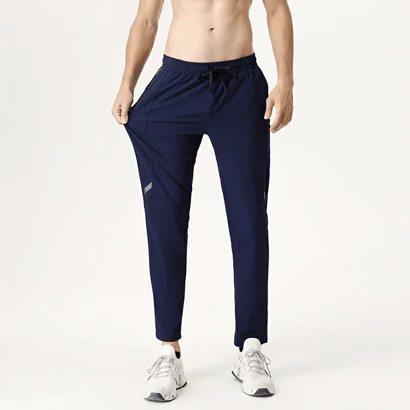 Men Running Pants with Pockets Soccer Training Sports Trousers Gym Joggings Sweatpants Golf Athletic Casual Fitness Bottoms