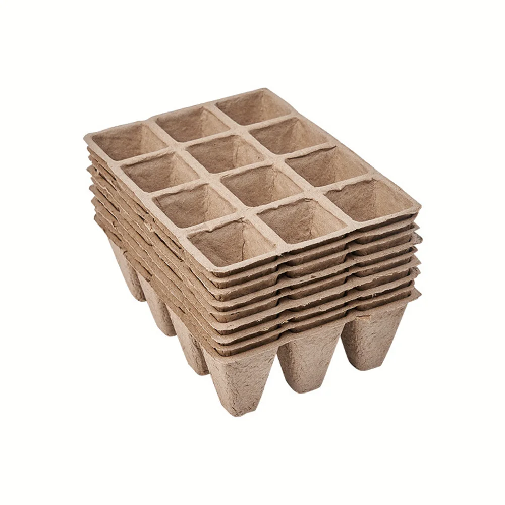 Starter Trays Biodegradable Young Plant Cups with Good Air Permeability and Moisture Retention for Strong Growth