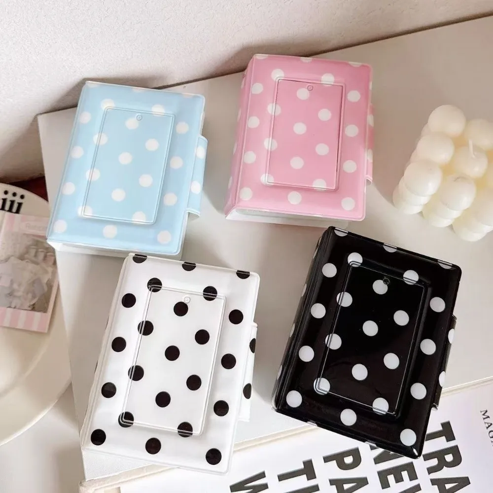 Multi-purpose Polka Dot Photo Album 40 Slots Collectible Photocard Holder 3 Inch Idol Picture Storage Book