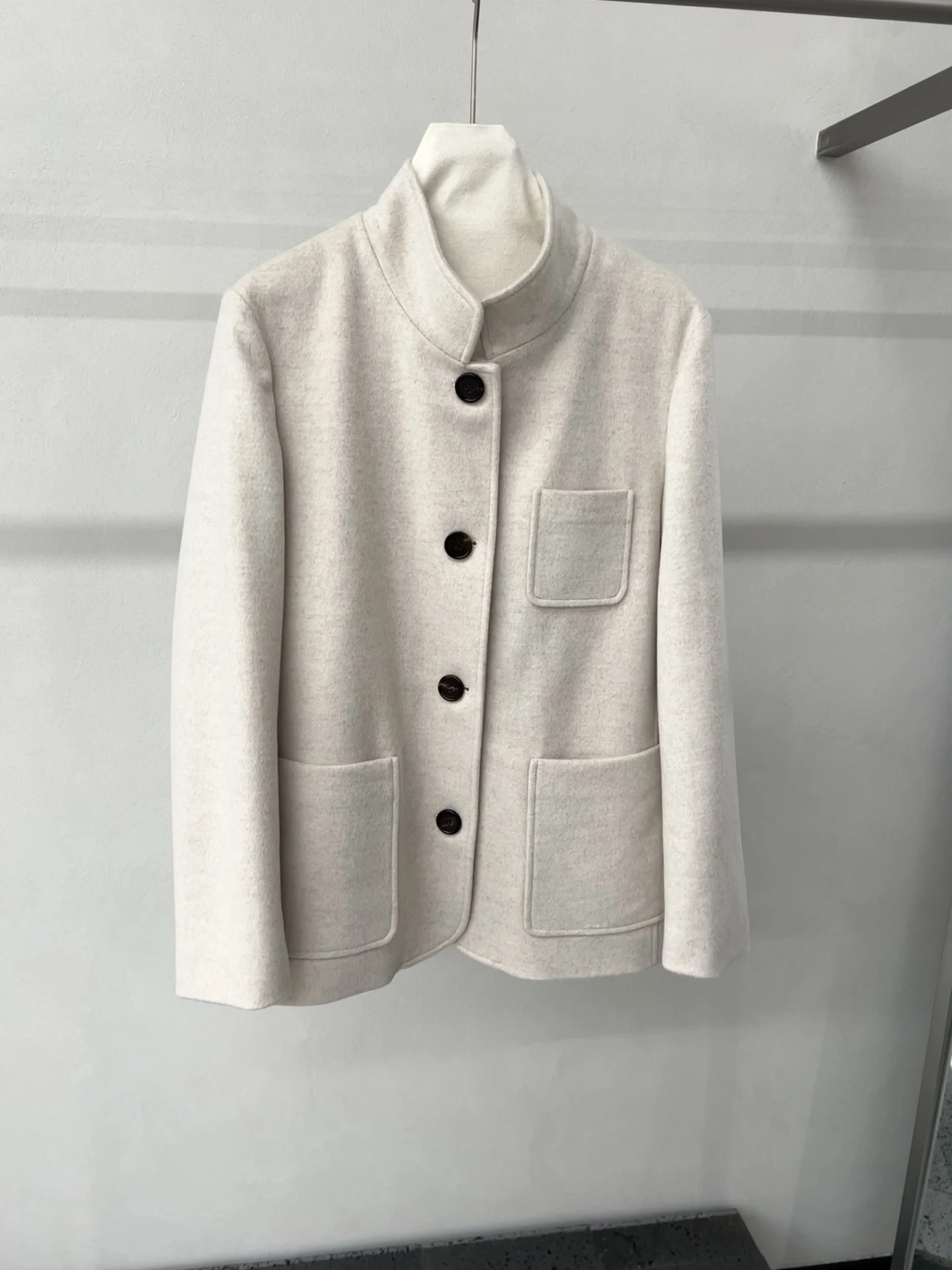 2026 Autumn/Winter New High-Quality Fashionable Casual Retro Classic Coat  Fabric: 10% Cashmere, 90% Wool