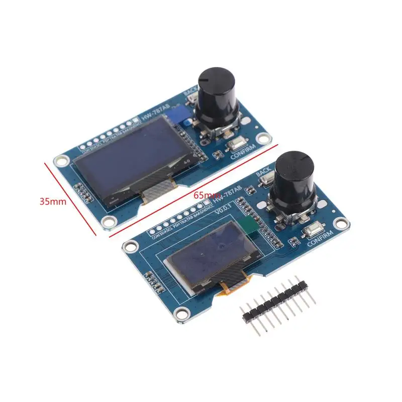 0.96/1.3 Inch White OLED Display Screen Combined With EC11 Rotary Encoder Module IIC Interface For Arduino