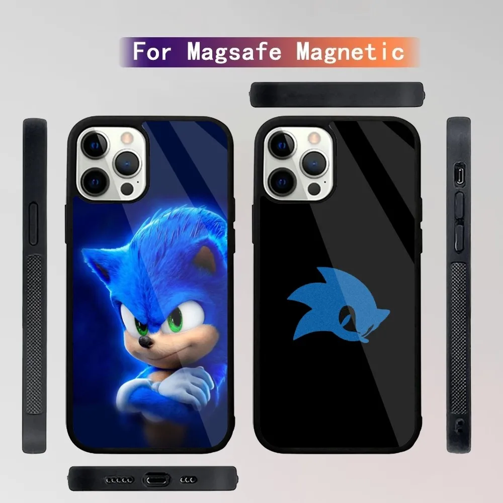 The HedgehogS S-SonicS   Phone Case For iPhone 16,15,14,13,12,11,Plus,Pro,Max Mini Magsafe Magnetic Wireless Charging