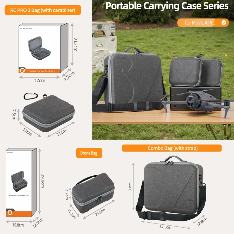 

Carrying Case For DJI Mavic 4 PRO Travel Storage Bag Portable Protective Box Handbag for DJI RC PRO 2 Control Drone Accessories