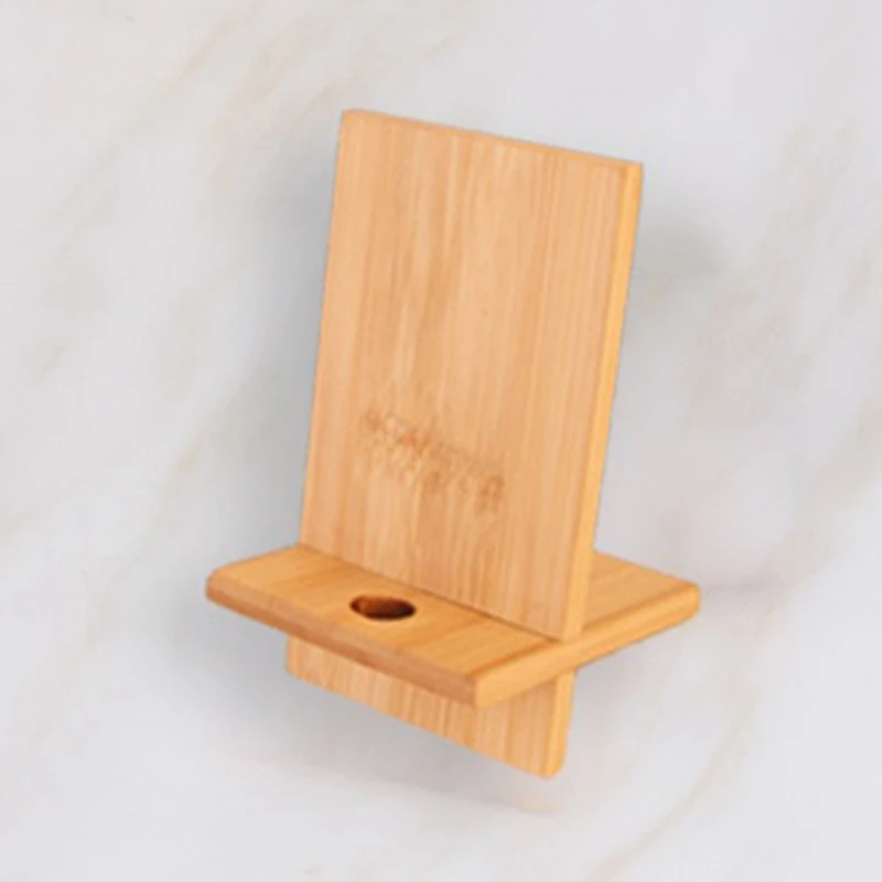 Suporte telefone celular, base doca para escritório, suporte bambu resistente, montagem, dropship