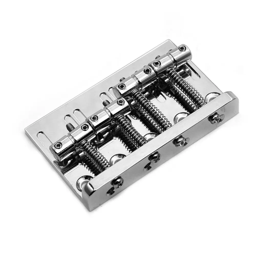 4 สาย Bass Bridge Tailpiece 5 อานกีตาร์ปรับอานชุดสกรูเปลี่ยน Bassist String แผ่น