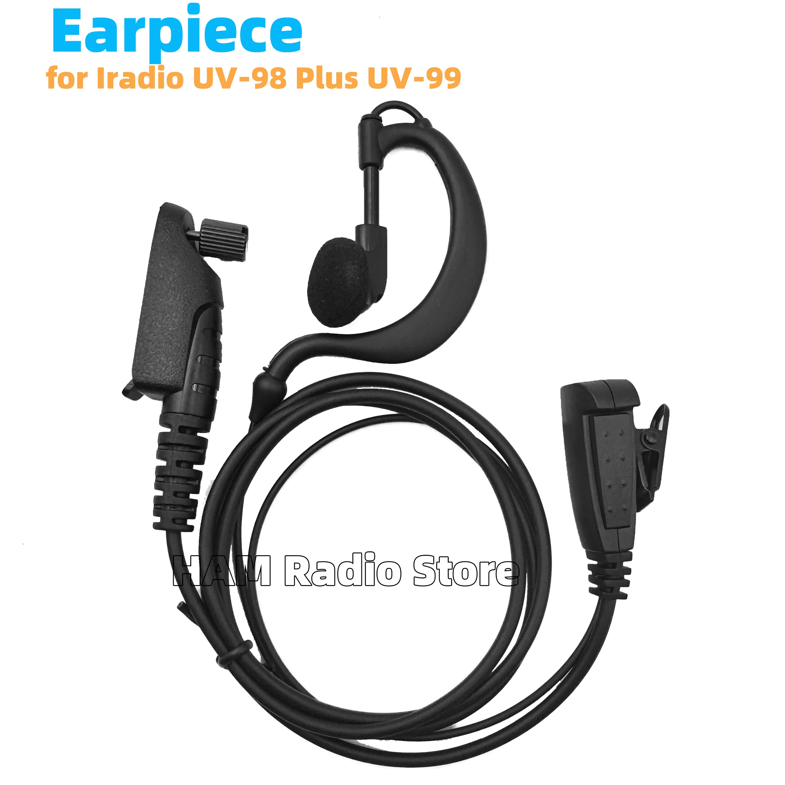 

Гарнитура для раций Iradio UV-98 Plus, UV-99, Bajeton BJ-9000, Radtel RT-950, RT-950 PRO, PTT-наушник с микрофоном