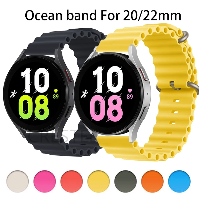 

20mm 22mm Band for Samsung Galaxy watch 4 44mm 40mm 4 classic 46mm 42mm active 2 Bracelet correa Galaxy watch 5 Pro 45mm strap