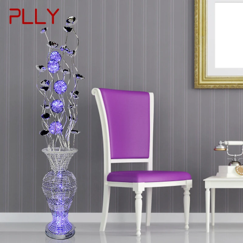 

PLLY Nordic Floor Lamp Fashionable Modern Iiving Room Bedroom Hotel Aluminum Wire LED Originality Decorative Standing Light