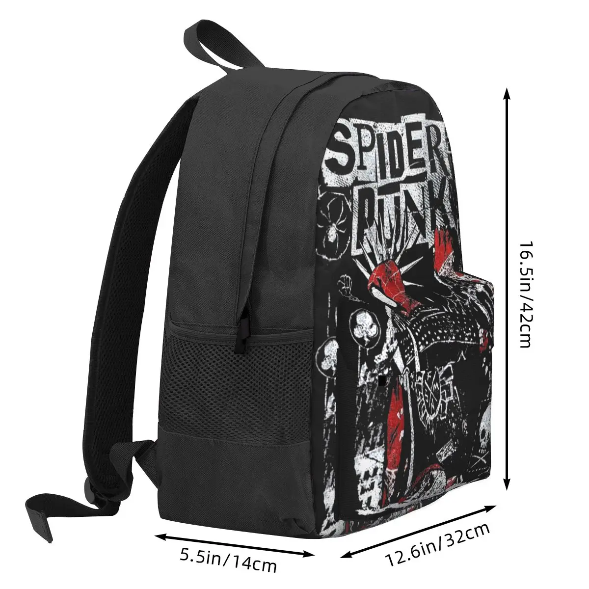 Spider Punk Spiderman Women Backpack Mochila 3D Print Trend Children School Bag into the Spiderverse Laptop Kids Shoulder Bag