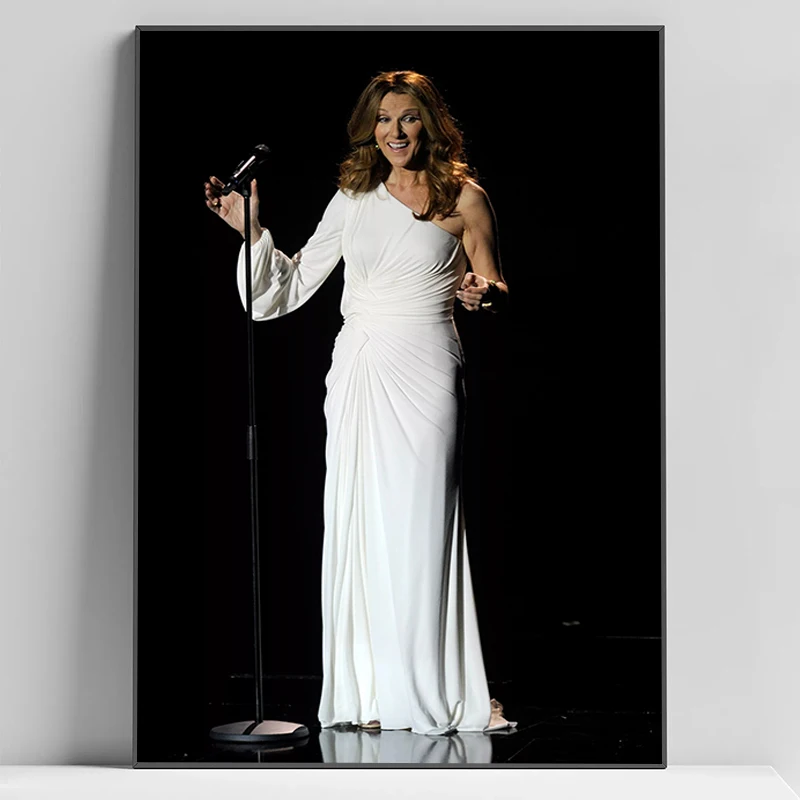 

C-Celine Dion Singer Poster Art Decoration Print Posters for Wall Decororation Home Decor Painting on Canvas Decorations Bedroom